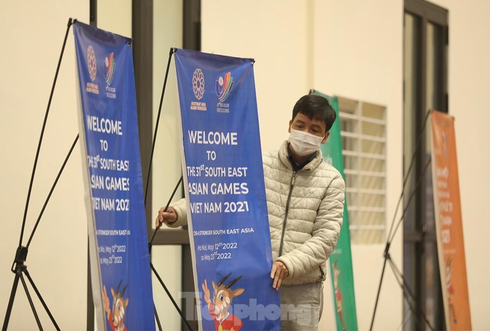Nhà thi đấu Cầu Giấy đã sẵn sàng cho SEA Games 31 ảnh 8