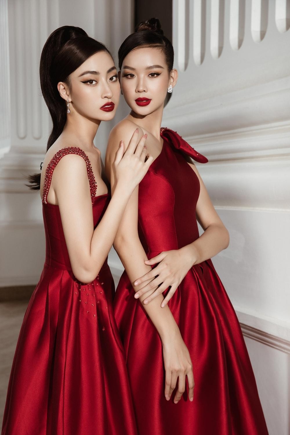 Hoa hậu Lương Thùy Linh bỗng "trở nên nhỏ bé" bên thí sinh cao nhất Miss World Vietnam 2022 ảnh 5