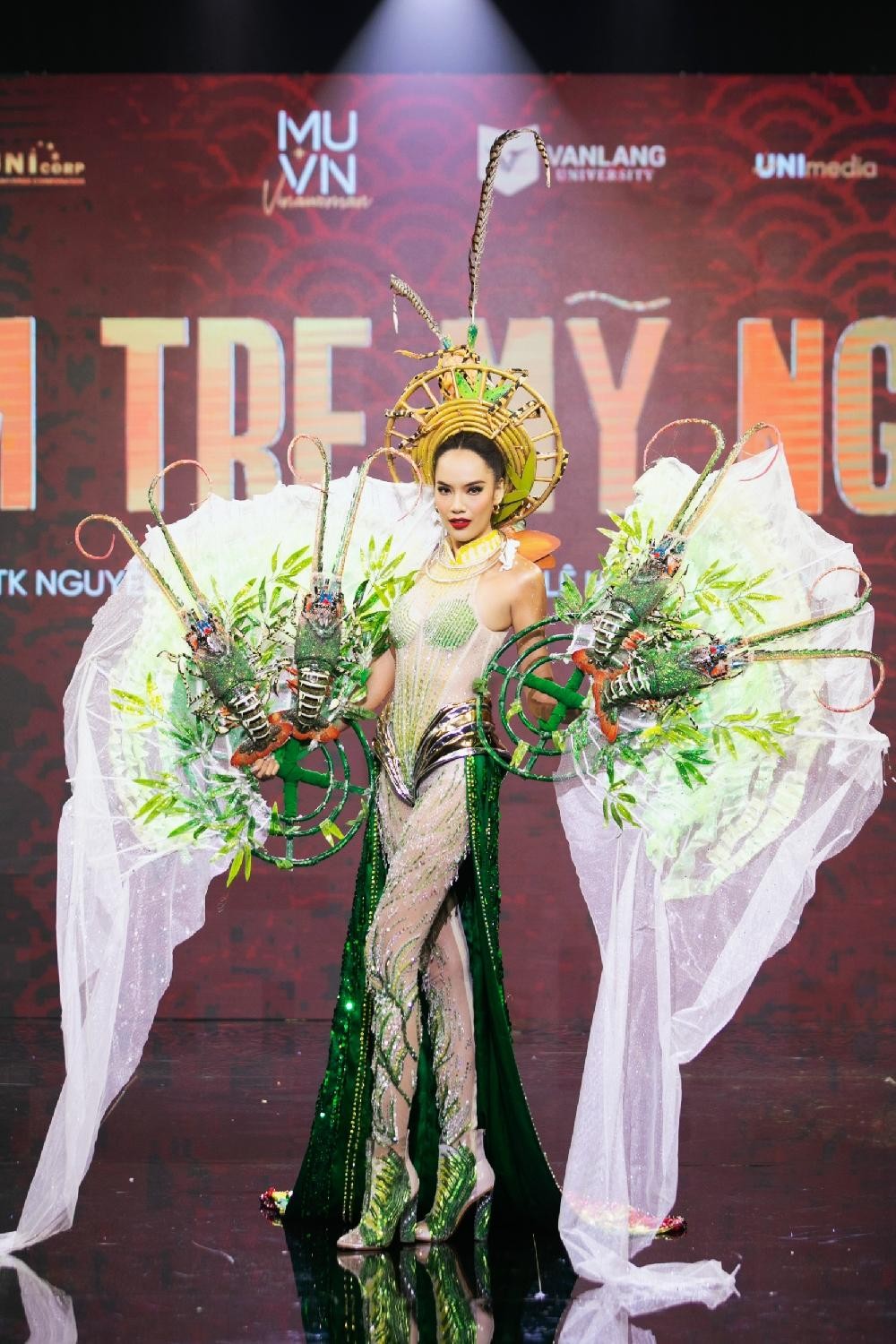 Thiết kế nào được chọn làm Trang phục Dân tộc cho tân Hoa hậu Hoàn vũ Việt Nam? ảnh 8