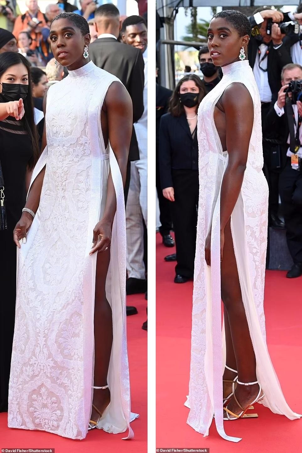 Thảm đỏ Cannes: Người mẫu Pháp Didi Stone 'hở bạo' khi diện mốt ngực trần ảnh 5