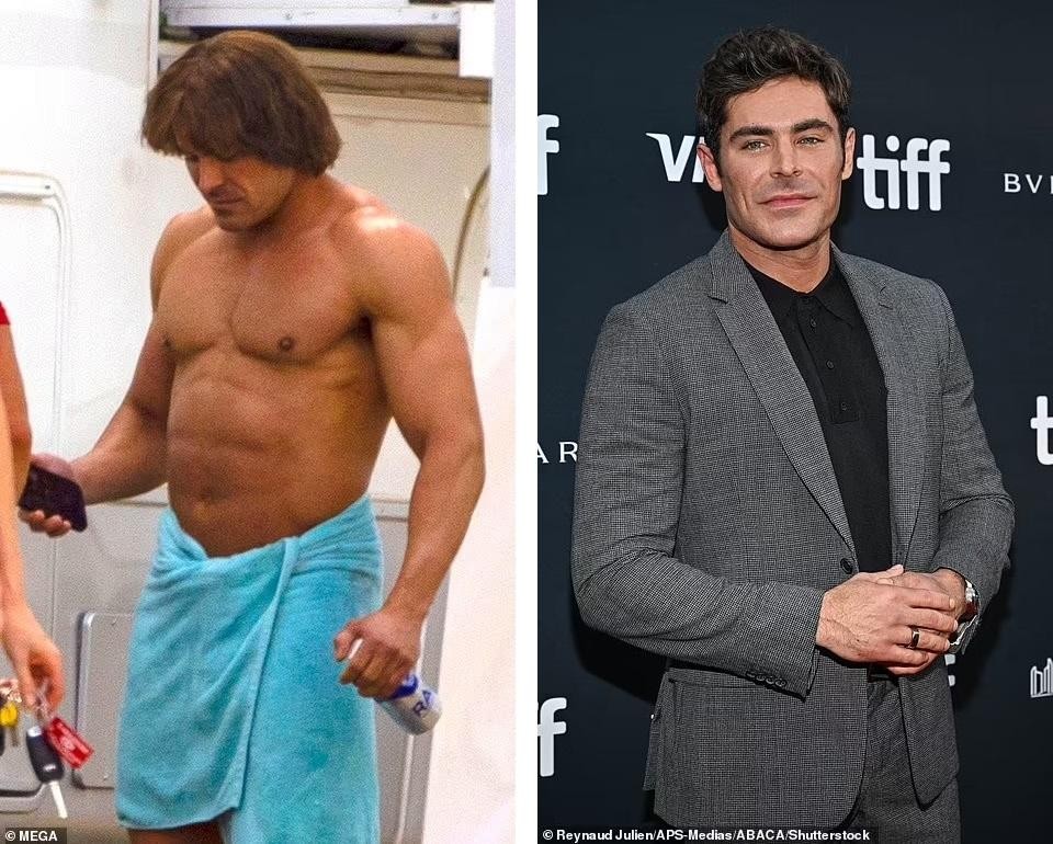 Zac Efron quấn khăn tắm đi quanh phim trường, ngoại hình khó nhận ra ảnh 5