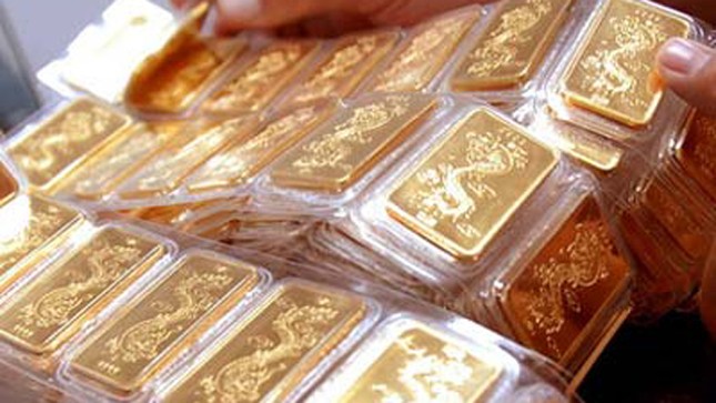 Giá vàng lên mức 35,7 triệu đồng mỗi lượng ảnh 1