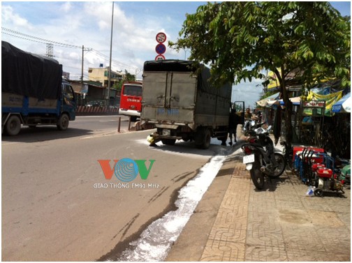 Đang chạy trên quốc lộ, xe tải bất ngờ bốc cháy nghi ngút ảnh 2