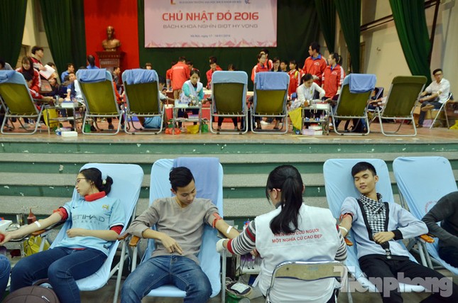 Chủ Nhật Đỏ 2016: Hàng trăm sinh viên tiếp tục hiến máu ảnh 3