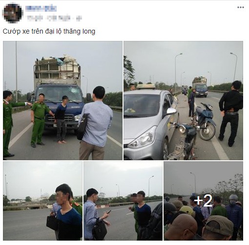 Xôn xao thông tin cướp xe tải trên đại lộ Thăng Long ảnh 1