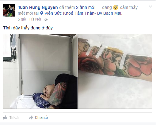 Tuấn Hưng nhập viện vì kiệt sức vẫn hài hước viết thông báo ảnh 2