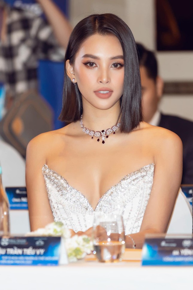Hoa hậu Tiểu Vy mặc váy cúp ngực nóng bỏng, quyến rũ mê mẩn ảnh 8