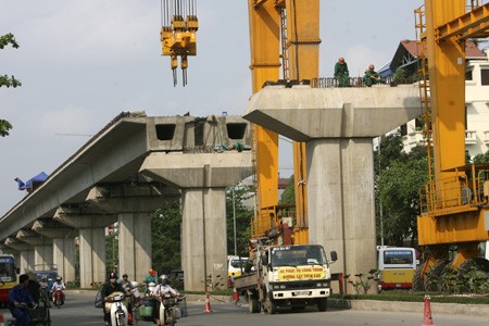 Dự án đường sắt Cát Linh - Hà Đông cần 1.300 tỷ đồng để mua đoàn tàu (ảnh: Hữu Nghị)