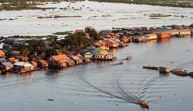 Sông Tonle Sap sẽ như thế nào trong mùa mưa?