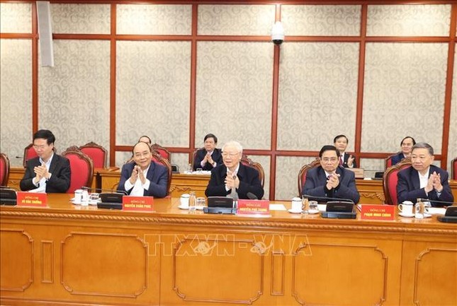 Tổng Bí thư, Chủ tịch nước chủ trì phiên họp đầu tiên của Bộ Chính trị, Ban Bí thư khóa XIII ảnh 5