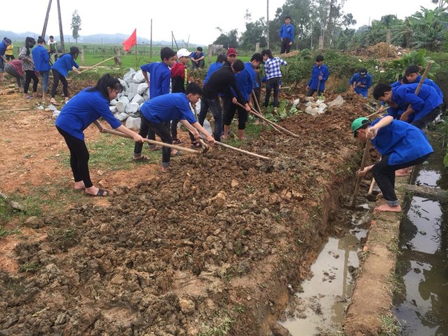 Độc đáo màn xếp hình cờ tổ quốc, cờ đoàn của ĐVTN ảnh 9