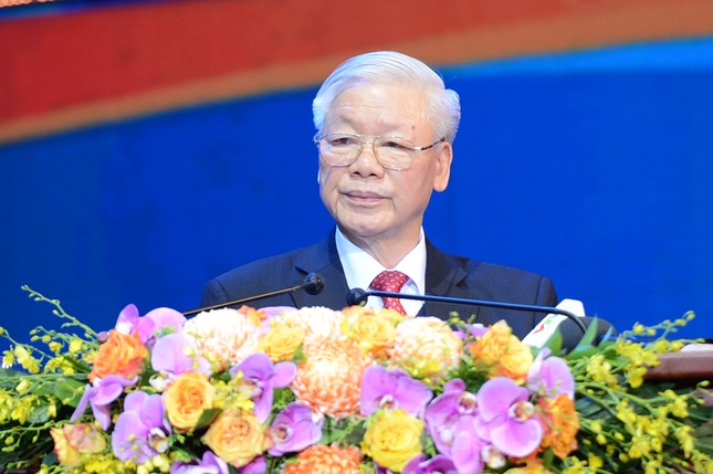 Tổng Bí thư, Chủ tịch nước Nguyễn Phú Trọng phát biểu tại Lễ kỷ niệm 90 năm thành lập Đoàn ảnh 1