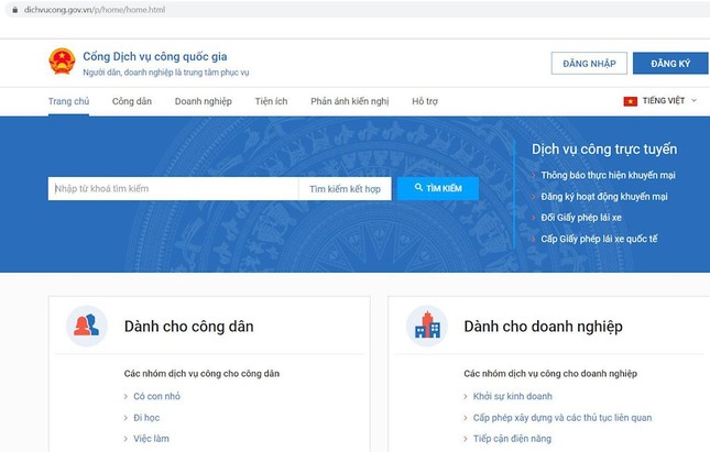 Năm 2020 nộp tiền phạt vi phạm giao thông qua dịch vụ công trực tuyến ảnh 1