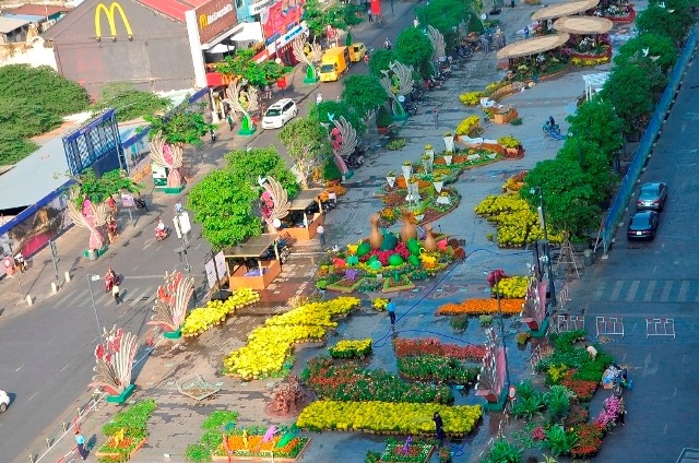Đường hoa Nguyễn Huệ rực rỡ trước giờ khai mạc ảnh 9