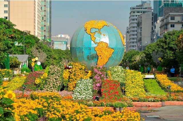 Đường hoa Nguyễn Huệ rực rỡ trước giờ khai mạc ảnh 11