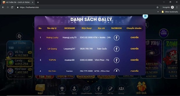 Lại xuất hiện thêm một game cờ bạc trá hình trên Internet ảnh 2