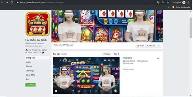 Lại xuất hiện thêm một game cờ bạc trá hình trên Internet ảnh 1