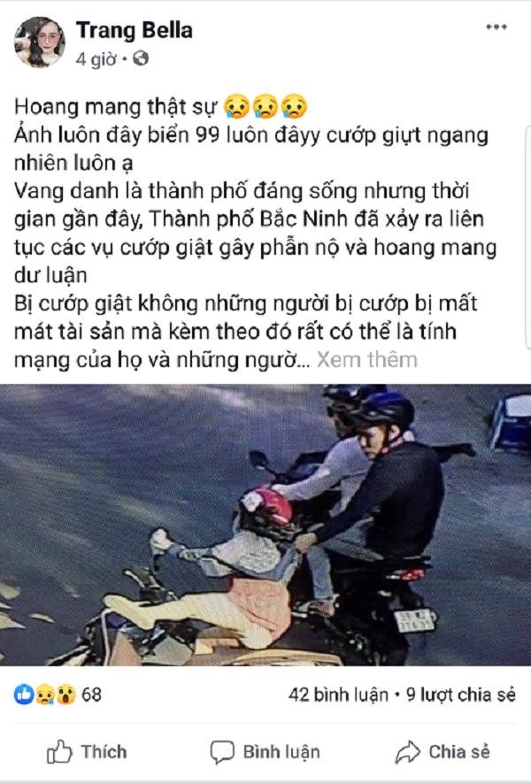 Facebooker bị xử phạt vì đăng tin thất thiệt về cướp giật ảnh 1