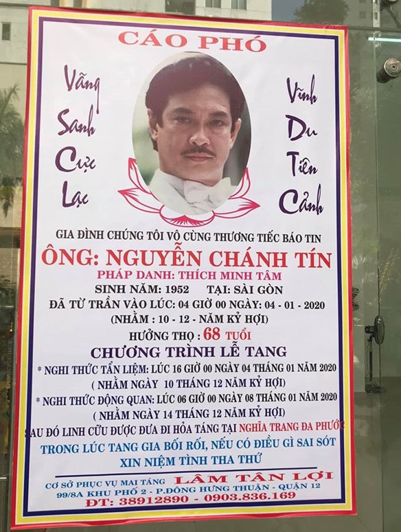 Sáng mai, NSƯT Nguyễn Chánh Tín về nơi an nghỉ cuối cùng ảnh 1