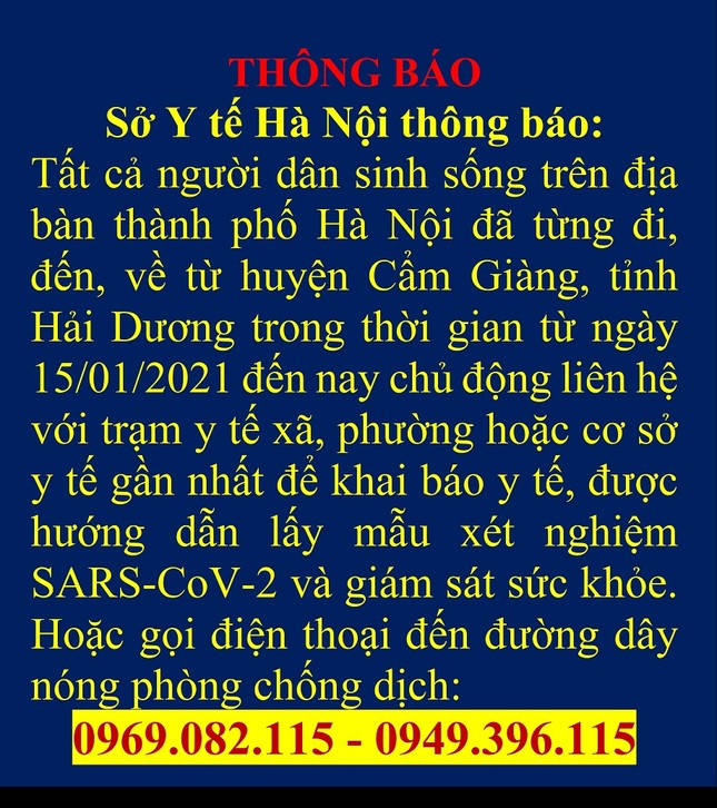 Hà Nội ra thông báo mới việc người từ các tỉnh quay về Thủ đô ảnh 1