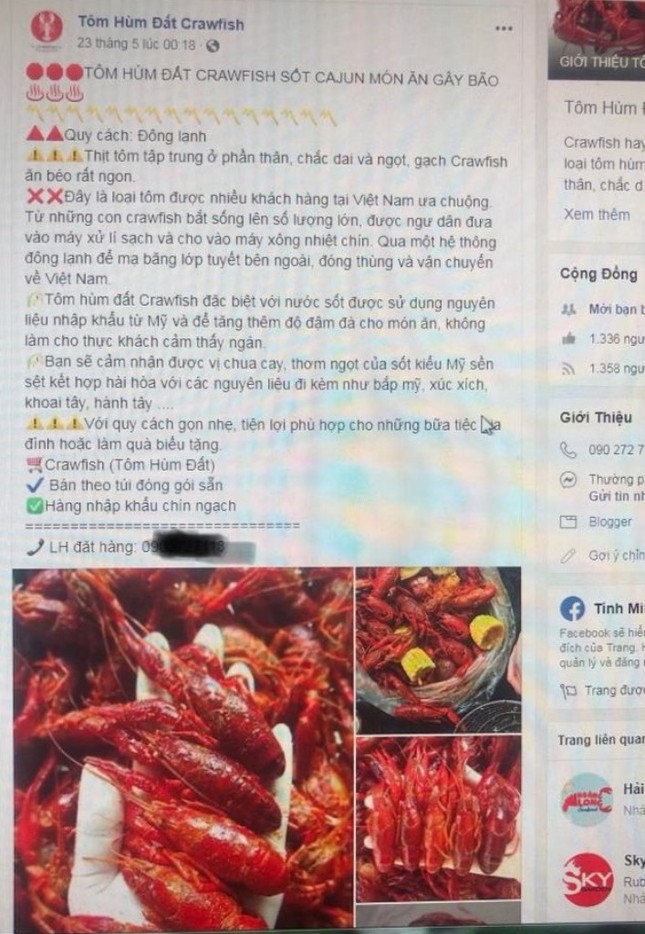 Bất chấp lệnh cấm, tôm hùm đất vẫn bán đầy chợ mạng ảnh 1