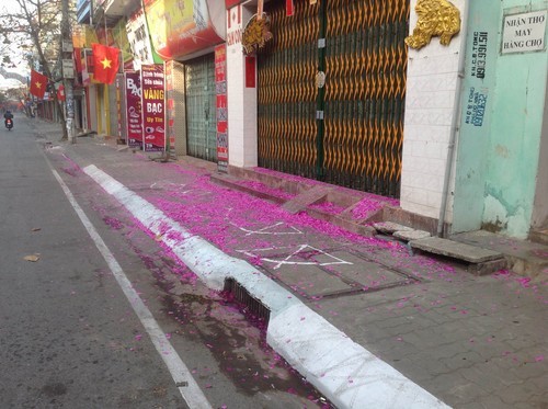 Xác pháo đỏ đường Hà Nam, Nam Định ảnh 3