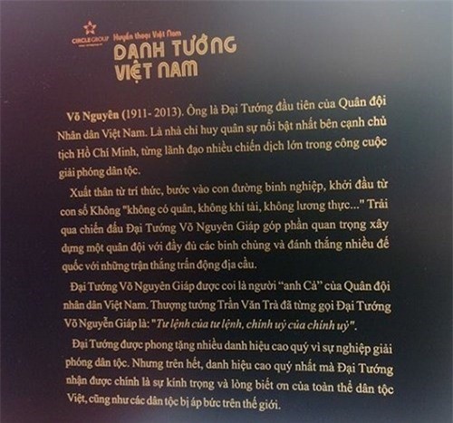 Sai tên Tướng Giáp trên tượng 'Danh tướng' ảnh 1