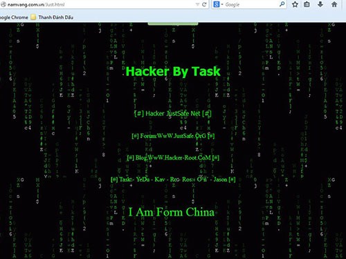 Hàng trăm website Việt Nam bị hacker Trung Quốc tấn công ảnh 1