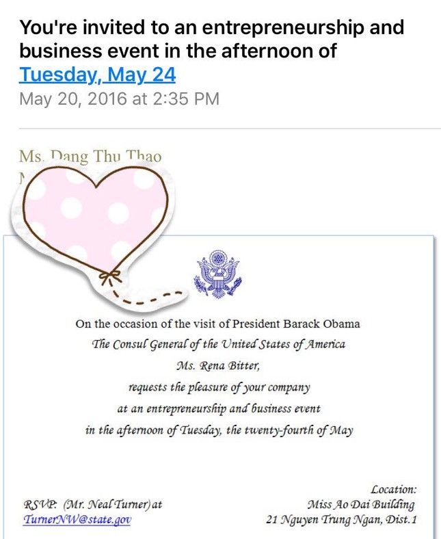 Hoa hậu Thu Thảo háo hức được diện kiến ông Obama ảnh 3