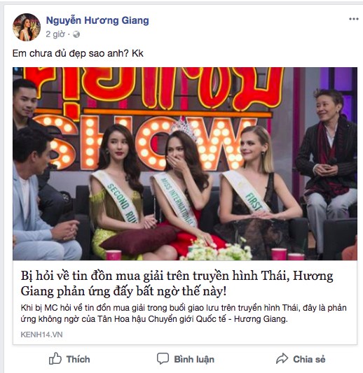 Hương Giang gợi nhớ màn ứng xử của Phi Thanh Vân trên truyền hình Thái ảnh 2