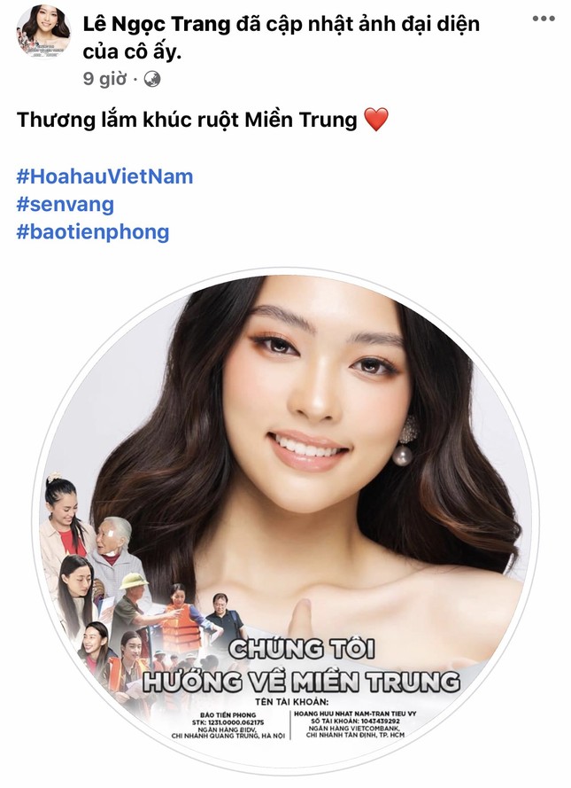 Thí sinh HHVN 2020 chia sẻ đầy xúc động, đồng loạt thay avatar hướng về miền Trung ảnh 6