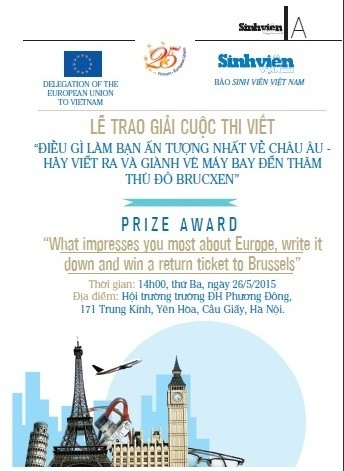 Trao giải cuộc thi viết về châu Âu ảnh 1