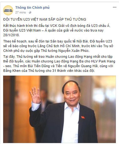 Thủ tướng: U23 Việt Nam đã vô địch trong 90 triệu con tim ảnh 86