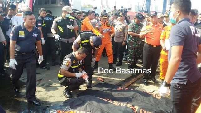 Trục vớt 6 thi thể đầu tiên vụ máy bay rơi ở Indonesia ảnh 1