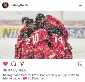 Khoảnh khắc đẹp nhất sau chung kết U23 được loạt sao đồng loạt chia sẻ ảnh 2