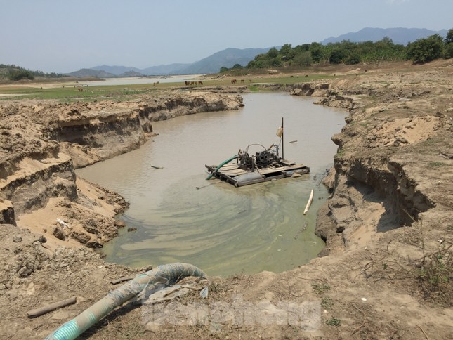 Hồ thuỷ lợi Khánh Hoà tan hoang vì 'cát tặc' ảnh 3