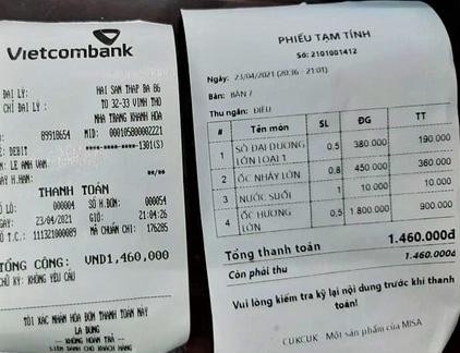 Nha Trang xử phạt nhà hàng bị tố 'chặt chém' bán ốc hương giá 1,8 triệu đồng/kg ảnh 1