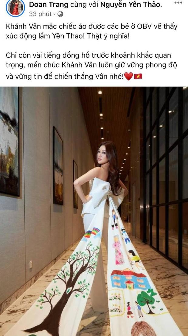 Võ Hoàng Yến và dàn sao Việt động viên khi Khánh Vân dừng ở top 21 Miss Universe ảnh 4