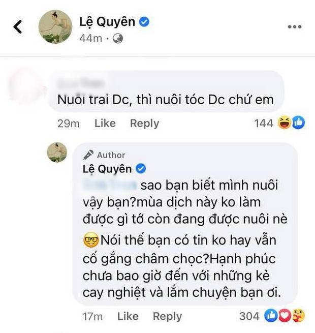 Bị cà khịa 'nuôi trai', Lệ Quyên thẳng thắn đáp trả gay gắt ảnh 2