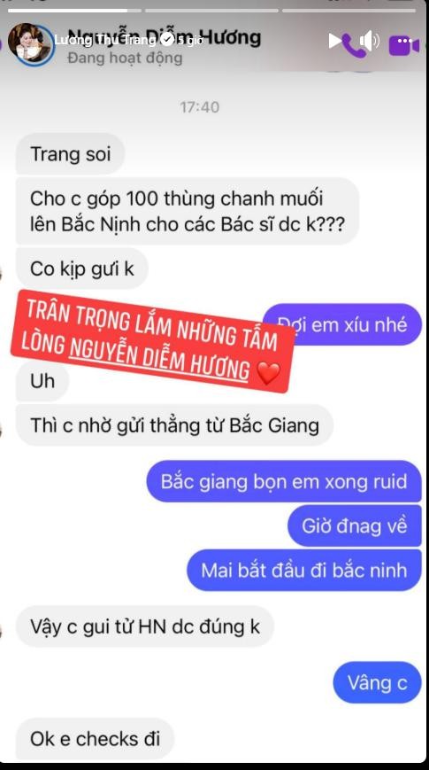 Lương Thu Trang cùng đồng nghiệp đi cứu trợ Bắc Ninh – Bắc Giang ảnh 3