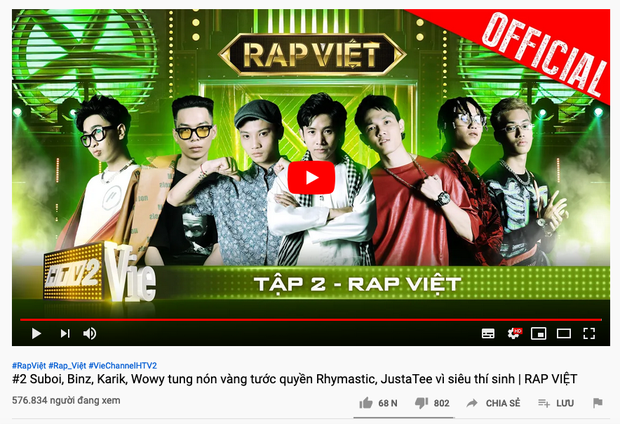 ‘Rap Việt’ lập siêu kỷ lục lượt xem, đồng dao 'Bắc Kim Thang' gây nổi da gà ảnh 1