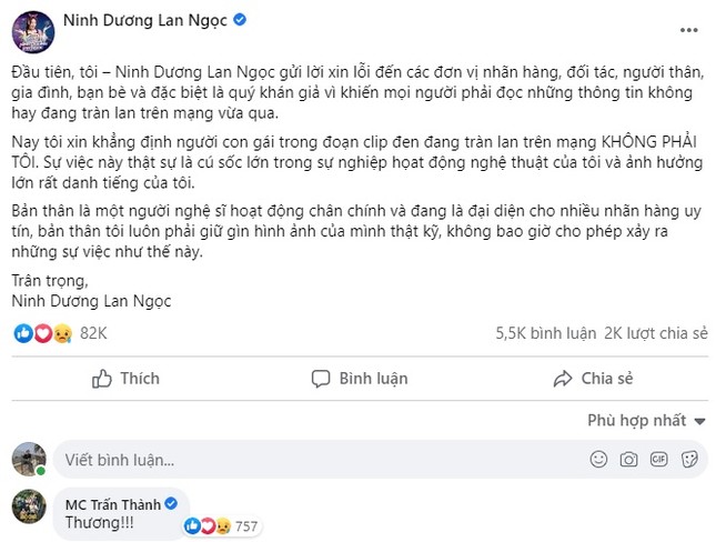 Bức xúc trước loạt bình luận 'xin link' dưới bài Lan Ngọc phủ nhận liên quan clip 'nóng' ảnh 2