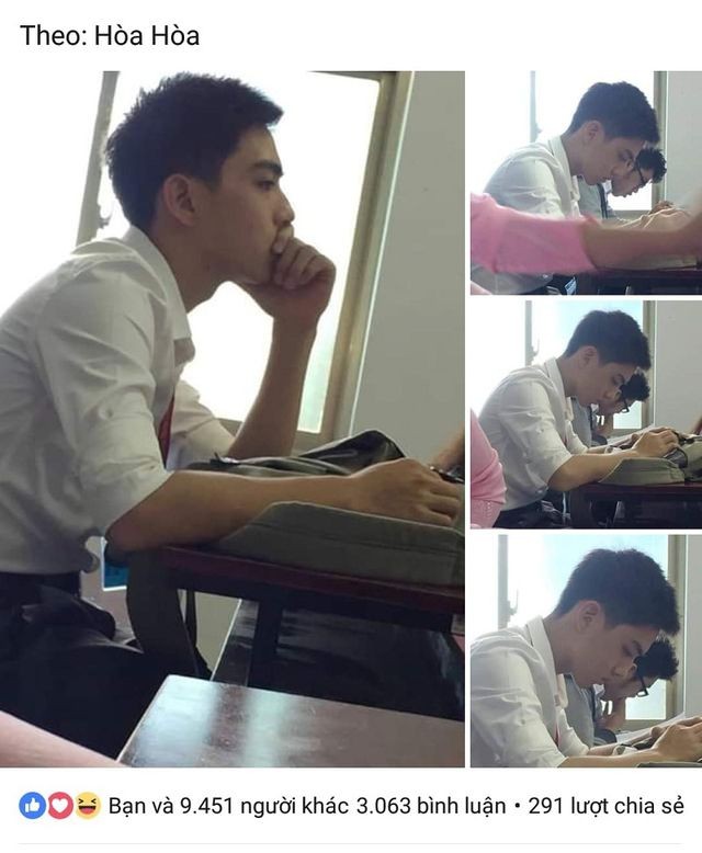 'Hot boy bàn bên' ĐH Tôn Đức Thắng khiến dân mạng rần rần tìm kiếm ảnh 1