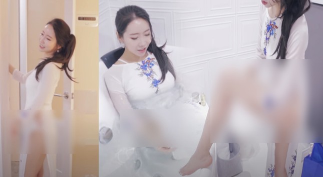 YouTuber Hàn Quốc làm clip xin lỗi Việt Nam vì diện áo dài với nội y, tạo dáng phản cảm ảnh 1
