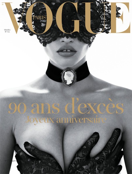 Bìa tạp chí Vogue, Paris, thể hiện Lara Stone, nhiếp ảnh gia Steven Klein