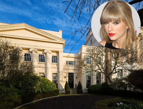 Taylor Swift (ảnh nhỏ) và khu biệt thự trị giá gần 500 tỷ đồng