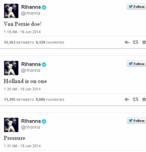 Rihanna mê Bồ Đào Nha, cổ vũ Anh ảnh 2