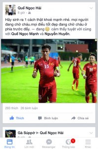 Thủ quân U23 Việt Nam nói về pha ăn mừng kiểu 'bụng bầu' ảnh 1