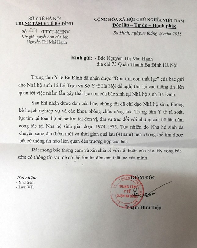 Manh mối mới vụ 'nuôi nhầm' con suốt 42 năm ảnh 2