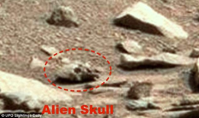 Thợ săn UFO khẳng định thấy “đầu lâu xương chéo trên” sao Hỏa ảnh 3